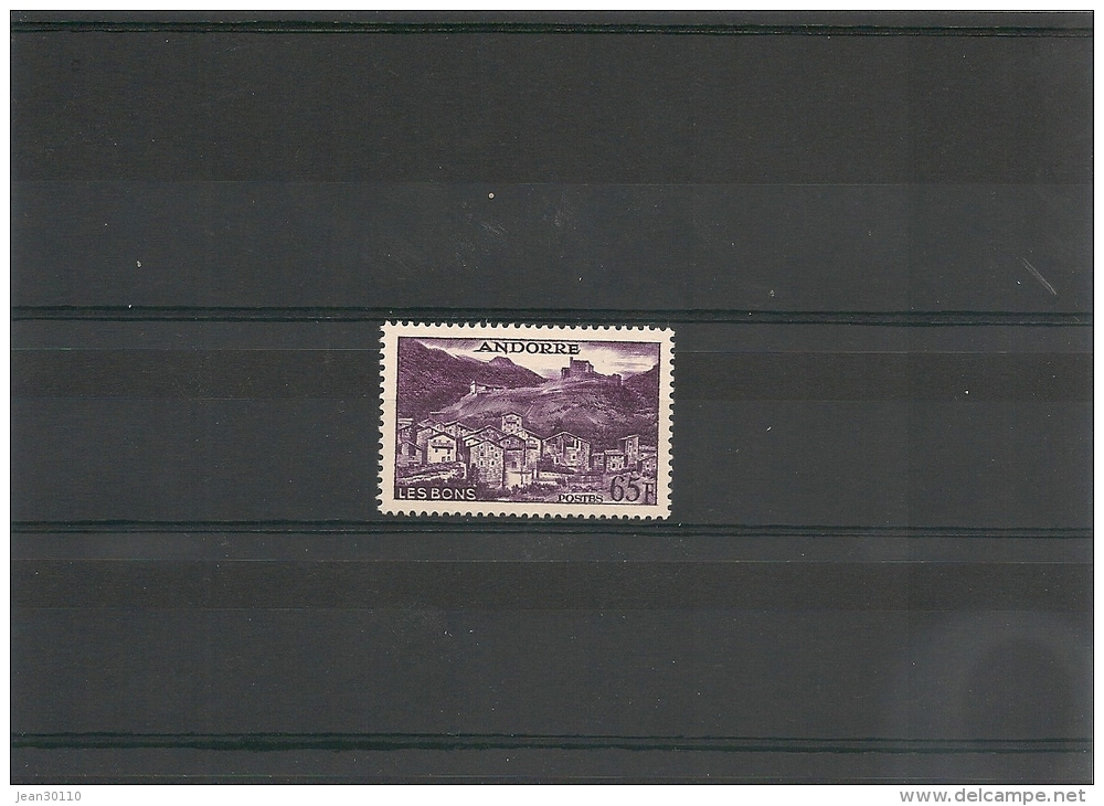 ANDORRE Année 1955/58 N° Y/T 152A** Côte: 13,50 € - Unused Stamps