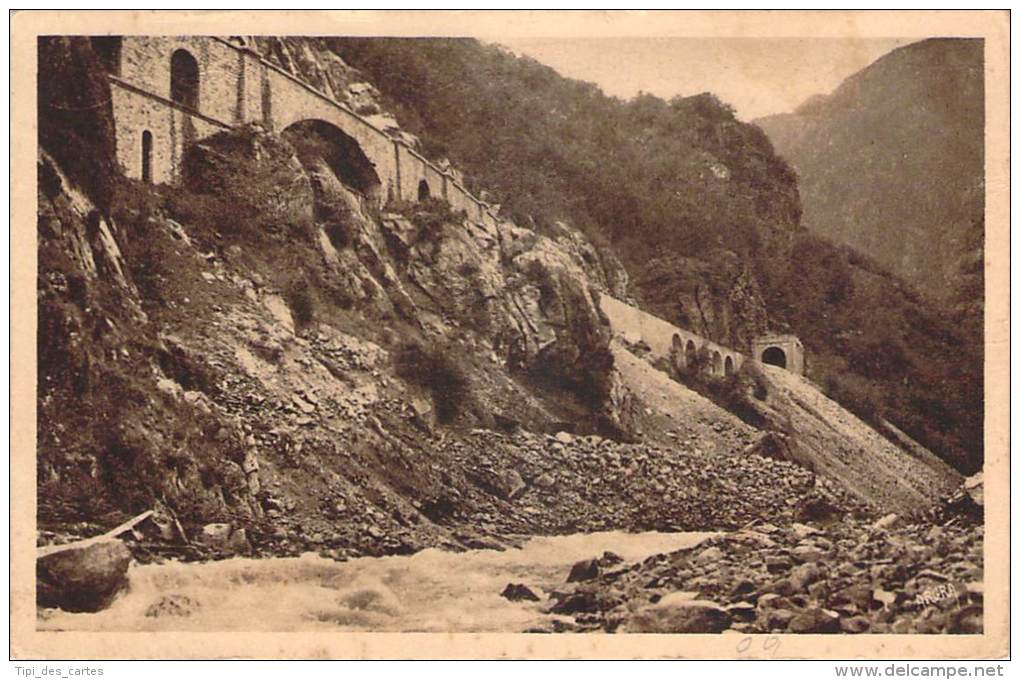 09 - Vallée De L'Ariège, Les Travaux Du Chemin De Fer Transpyrénéen - Autres & Non Classés