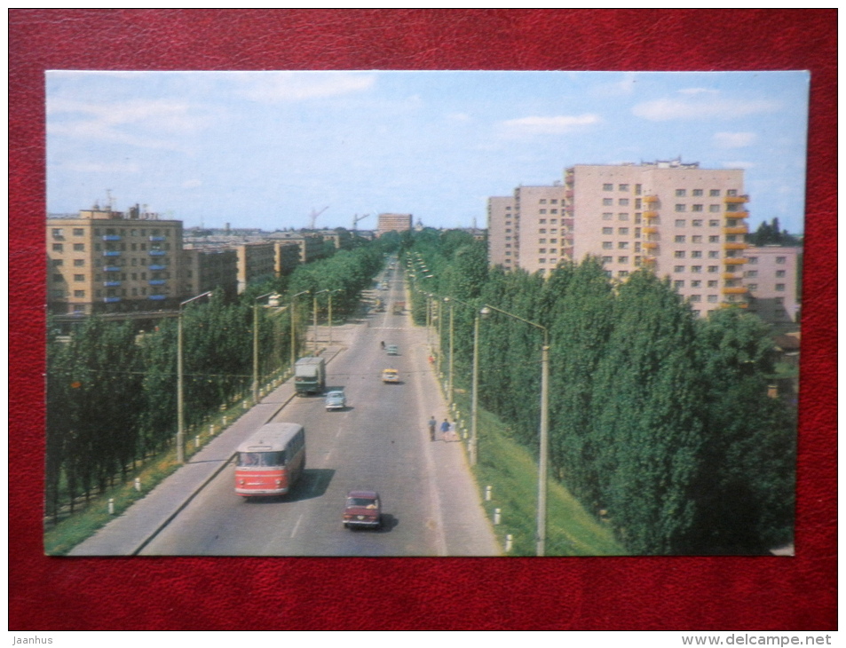 Moskovskaya Street - Bus - Brest - 1973 - Belarus USSR - Unused - Weißrussland