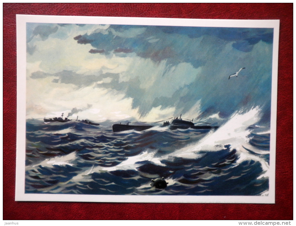 Security Og Going Submarines To The Baltic Sea - WWII - By I. Rodinov - Submarine - 1976 - Russia USSR - Unused - Sous-marins