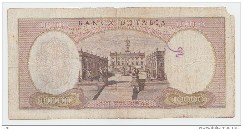 Italy 10000 Lire 1962 "VG" P 97a (Michaelangelo) - 10.000 Lire