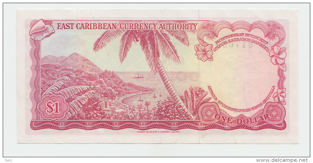 East Caribbean States 1 Dollar 1965 AUNC P 13a (sig. 2) - Caraïbes Orientales