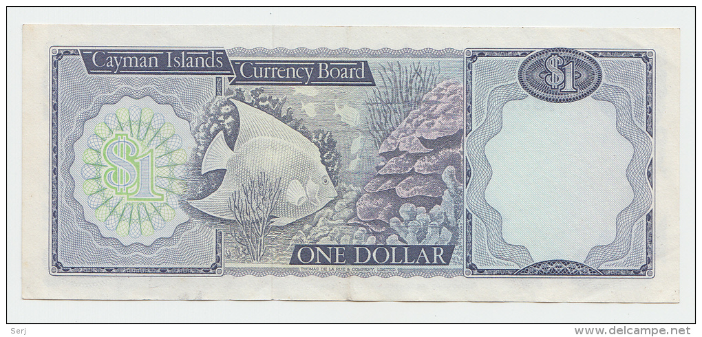 CAYMAN ISLANDS 1 Dollar 1974 VF++ P 5a 5 A (A/4) - Islas Caimán