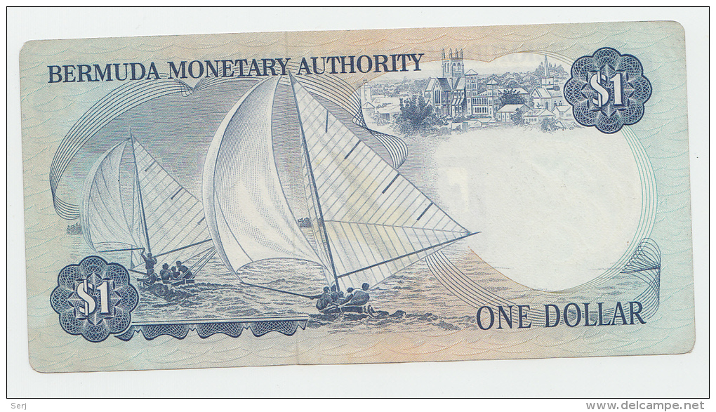 Bermuda 1 Dollar 1976 VF+ Banknote P 28a 28 A - Bermude