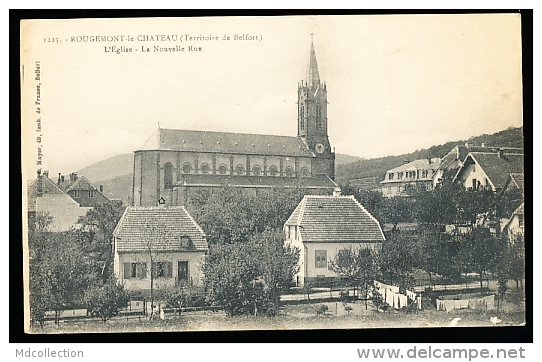 90 ROUGEMONT LE CHATEAU / L'Eglise, La Nouvelle Rue / - Rougemont-le-Château