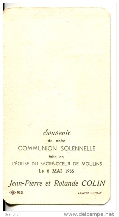 Communion Solennelle Jean Pierre Et Rolande Colin - Communion