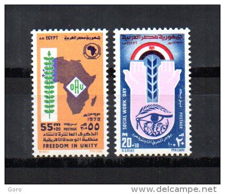 Egipto   1973  .-  Y&T Nº   934/935   ** - Neufs