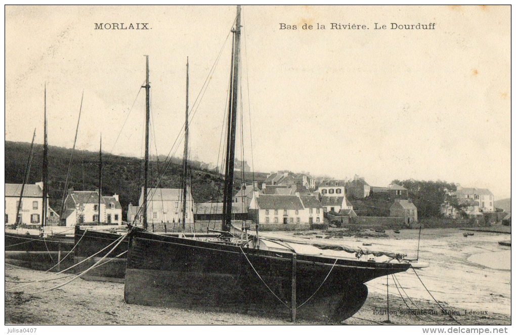 MORLAIX LE DOURDUFF (29) Port Bateaux De Peche Gros Plan - Morlaix