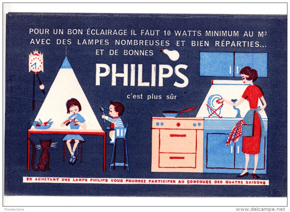 Buvard - Philips C'est Plus Sûr - Electricité & Gaz