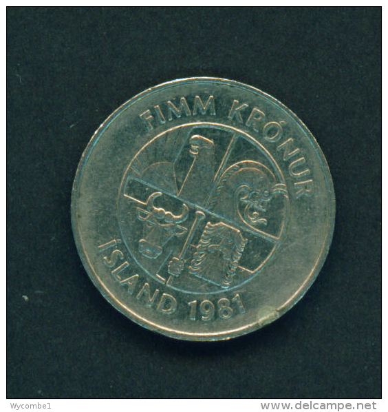 ICELAND - 1981  5k  Circ. - Island