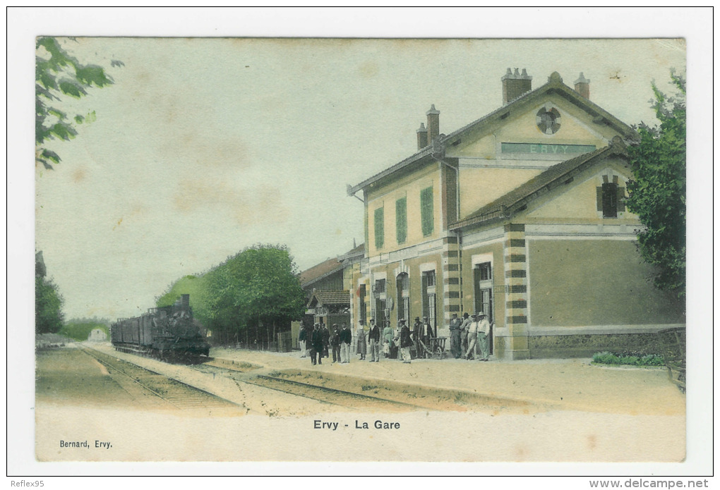 ERVY - La Gare ( COULEURS ) - Ervy-le-Chatel