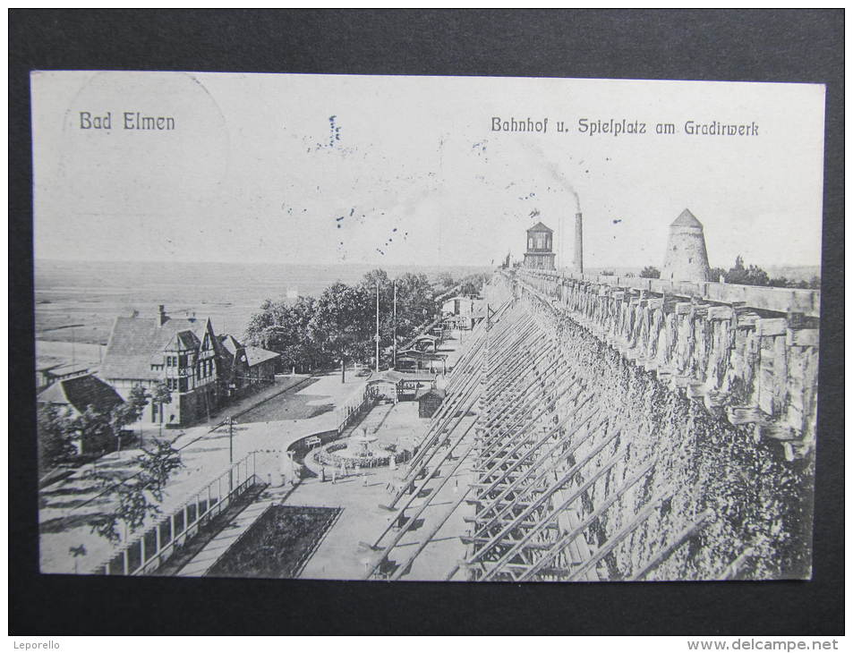 AK BAD ELMEN Salzelmen Schönebeck Bahnhof 1910  //  D*8732 - Schönebeck (Elbe)