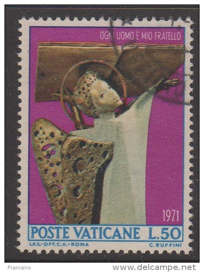 PIA  -  VATICANO  - 1971 :  Contro La Discriminazione Razziale -  (SAS  500-03) - Used Stamps