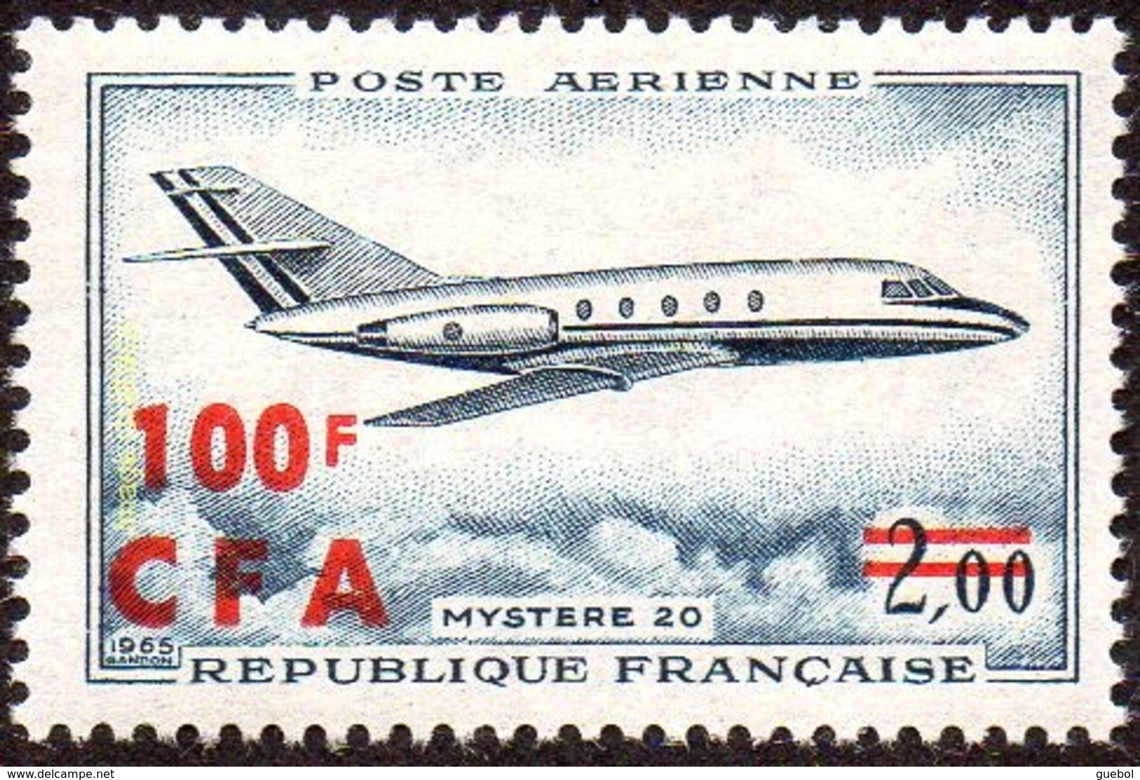 Réunion - N° PA 61 * Avion Mystère 20 - Airmail