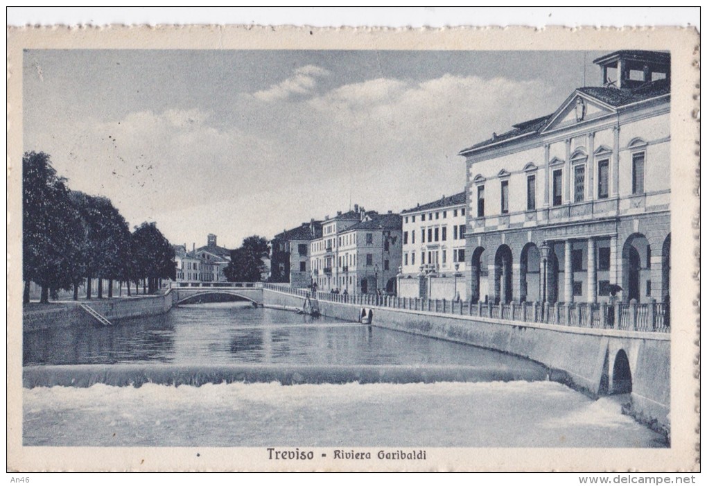 TREVISO - RIVIERA GARIBALDI  VG 1915 AUTENTICA 100% - Treviso