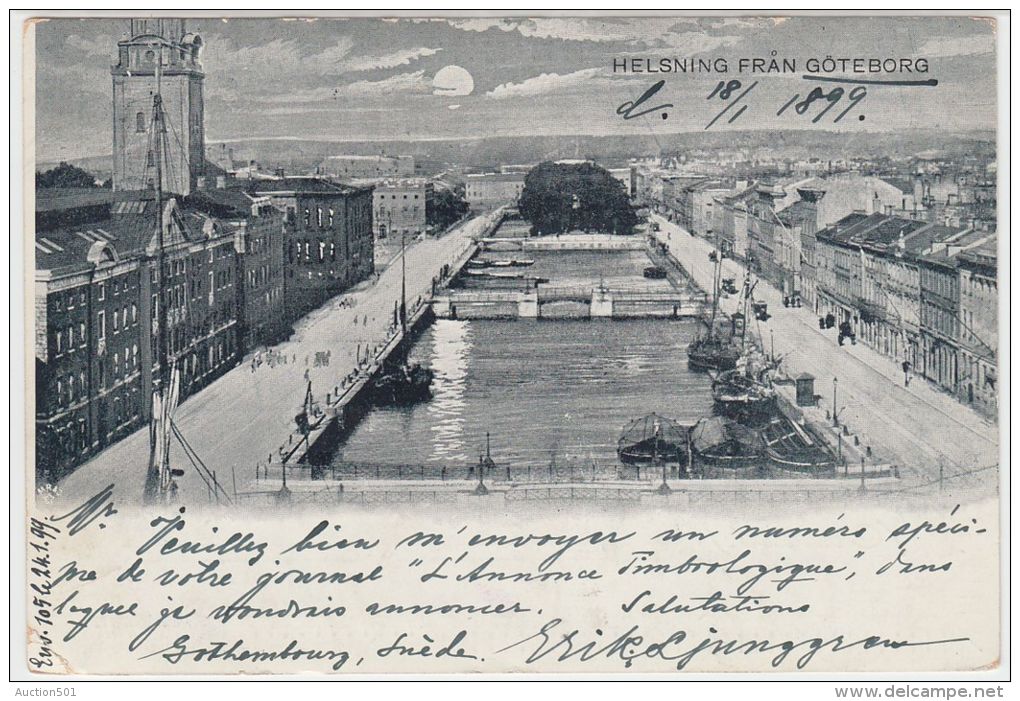 18950g GOTEBORG - Helsning - 1899 - Suède