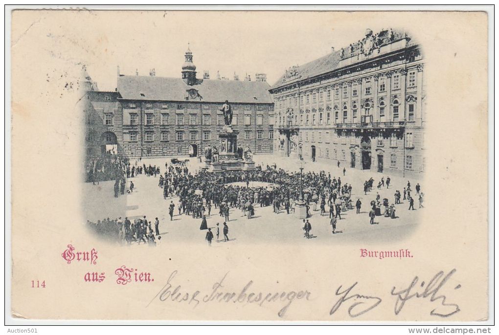 18954g VIENNE - Burgmulik - Place - 1897 - Autres & Non Classés