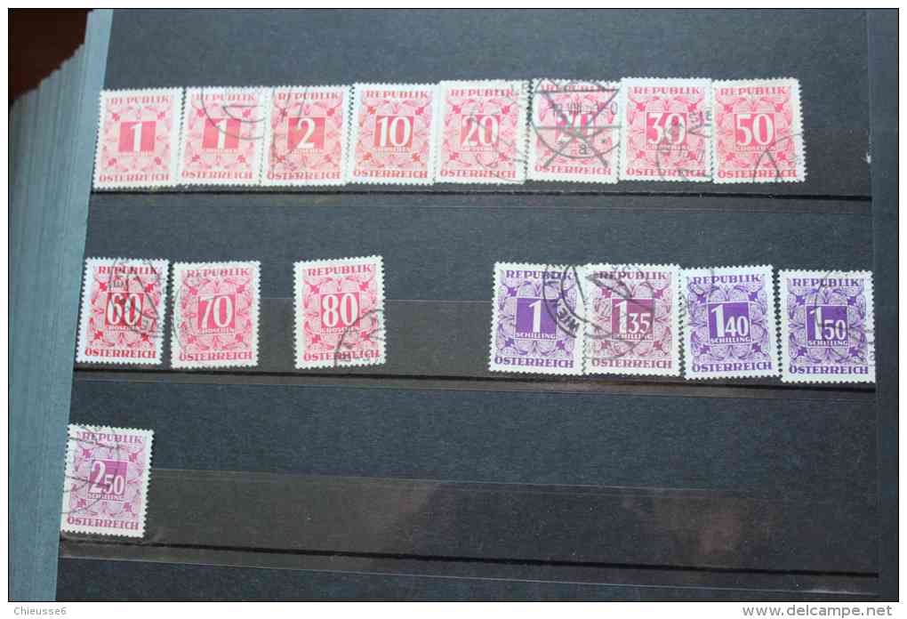 AC 158 - Autriche-  Service  + PA + taxe     etc. , *, ob. + de 300 timbres