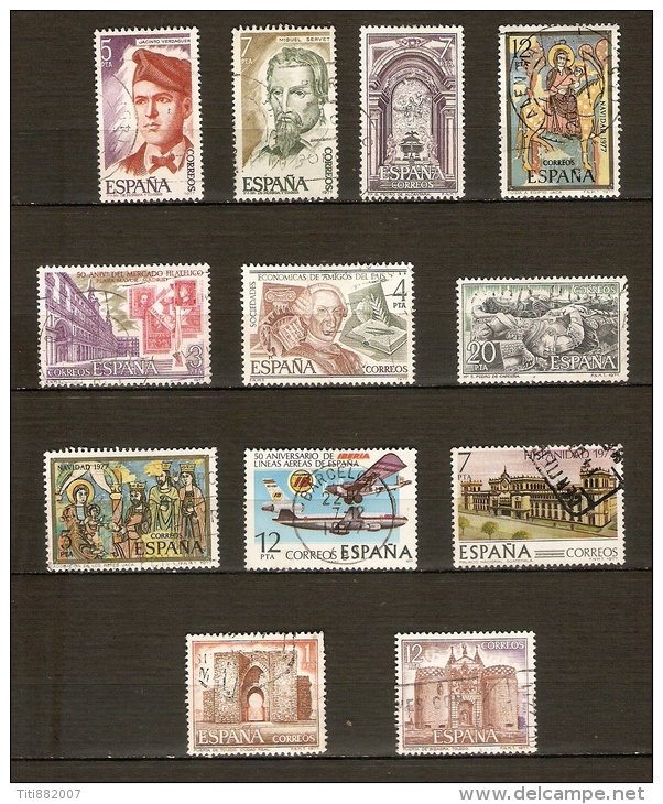 ESPAGNE.     .1977.     .Collection  Sur   2   Scanns - Collections