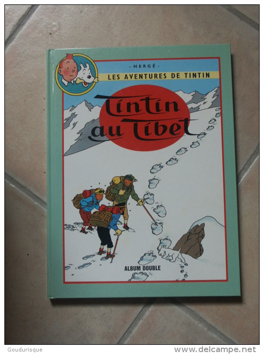 TINTIN ALBUM DOUBLE TINTIN AU TIBET / LES BIJOUX DE LA CASTAFIORE  HERGE - Tintin