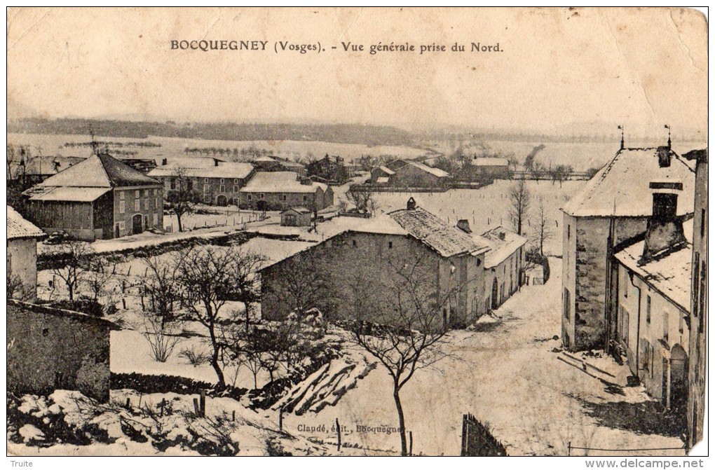 BOCQUEGNEY VUE GENERALE PRISE DU NORD SOUS LA NEIGE - Autres & Non Classés