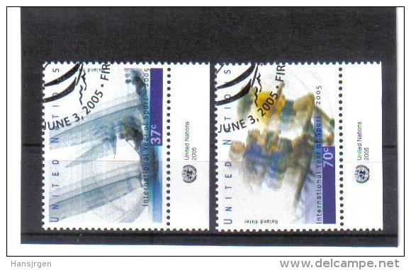 ESS615 UNO NEW YORK 2005 MICHL 984/85  Used /gestempelt - Used Stamps