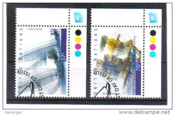 ESS616 UNO NEW YORK 2005 MICHL 984/85  Used /gestempelt - Used Stamps