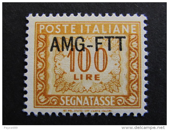 ITALIA Trieste AMG-FTT Segnatasse-1949-54- "Cifra" £. 100 MH* (descrizione) - Portomarken