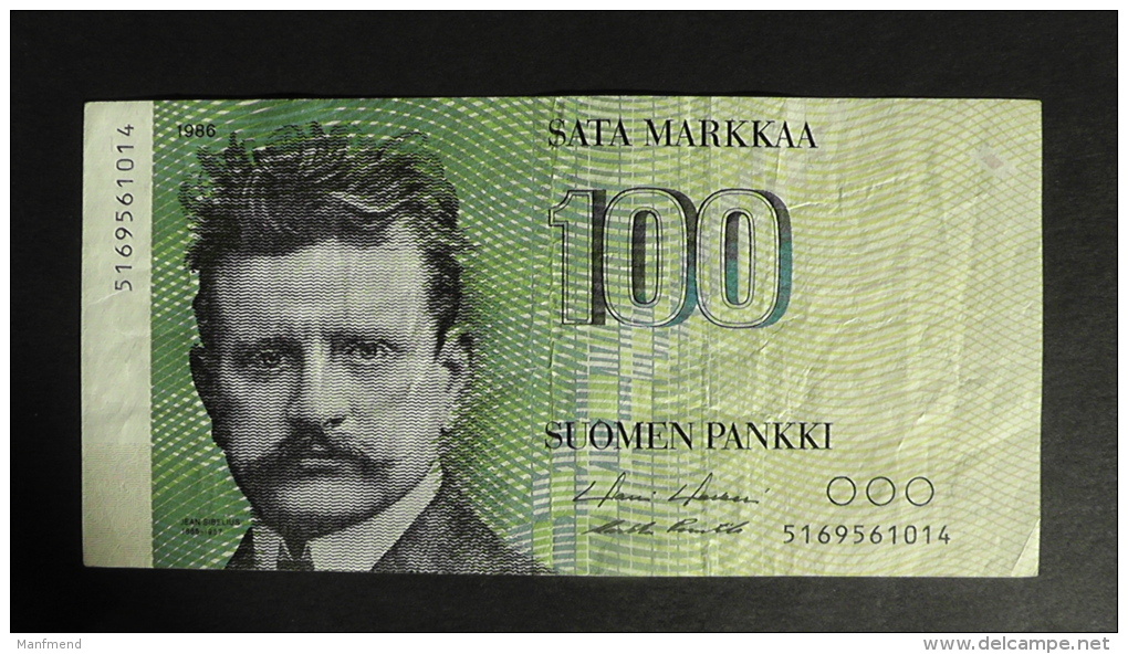 Finland - 100 Markkaa - 1986 - P 115a - VF+ - Look Scan - Finnland