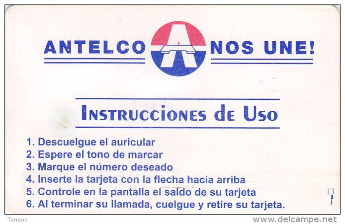 Paraguay, PAR-A-09, 50 Units, Third Chip Issue, Antelco Logo, "Paraguay", 2 Scans. - Paraguay