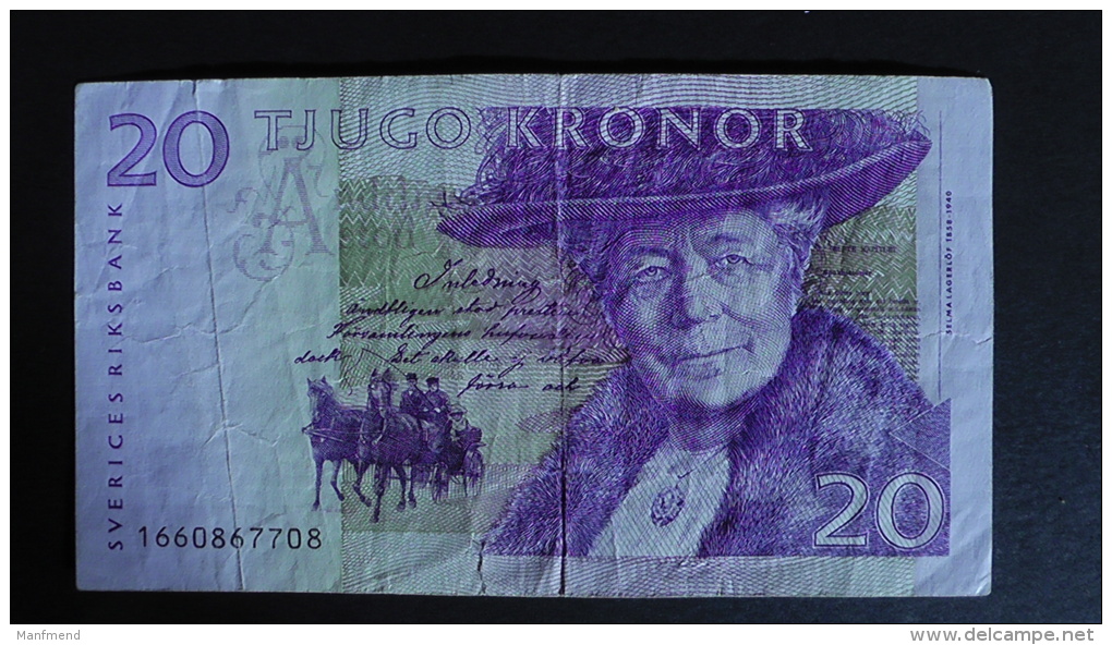 Sweden - 20 Kronor - 1997-2002 - P 63a - F (small Tear) - Look Scan - Schweden