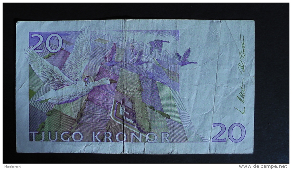 Sweden - 20 Kronor - 1997-2002 - P 63a - F (small Tear) - Look Scan - Sweden