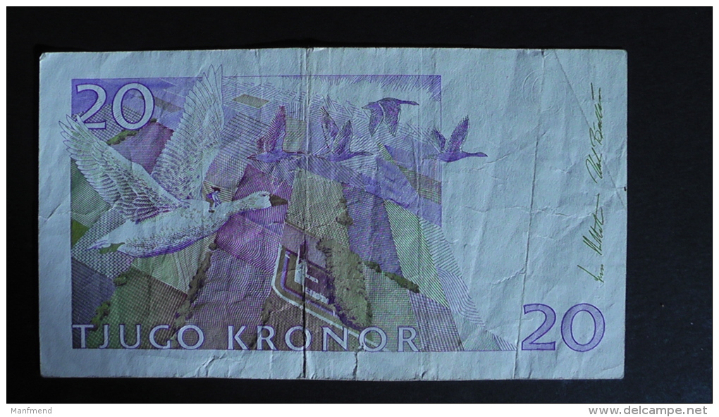 Sweden - 20 Kronor - 1997-2002 - P 63a - F (small Tear) - Look Scan - Suède