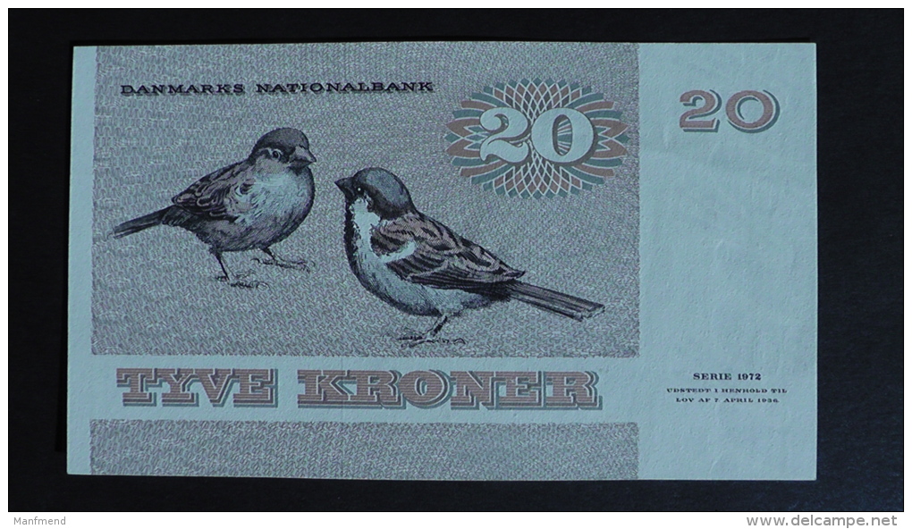 Denmark - 20 Kroner - 1979 - P 49 - XF+ - Look Scan - Denmark