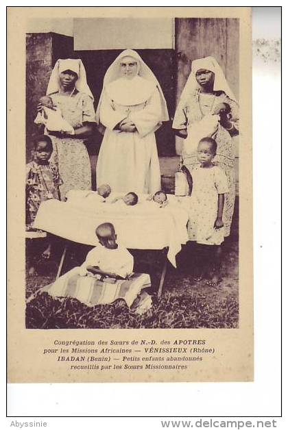 D10 - BENIN - IBADAN - Petits Enfants Abandonnés Recueillis Par Les Soeurs De ND DES APOTRES - VENISSIEUX 69 - Benin