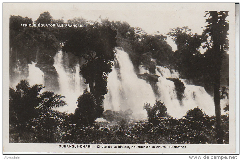 D20 - CENTRAFRIQUE - OUBANGUI CHARI - Chute De La M´bali - Centraal-Afrikaanse Republiek