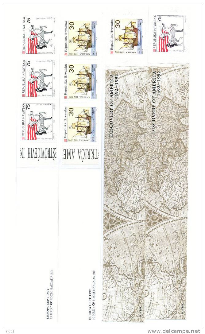 Kroatien / Croatia 1992 Europa Cept Markenheftchen Postfrisch / Europa Cept Booklets Unmounted Mint - 1992