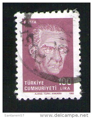 TURQUIE Oblitération Ronde Used Stamp 100 Lira 1965 - Oblitérés