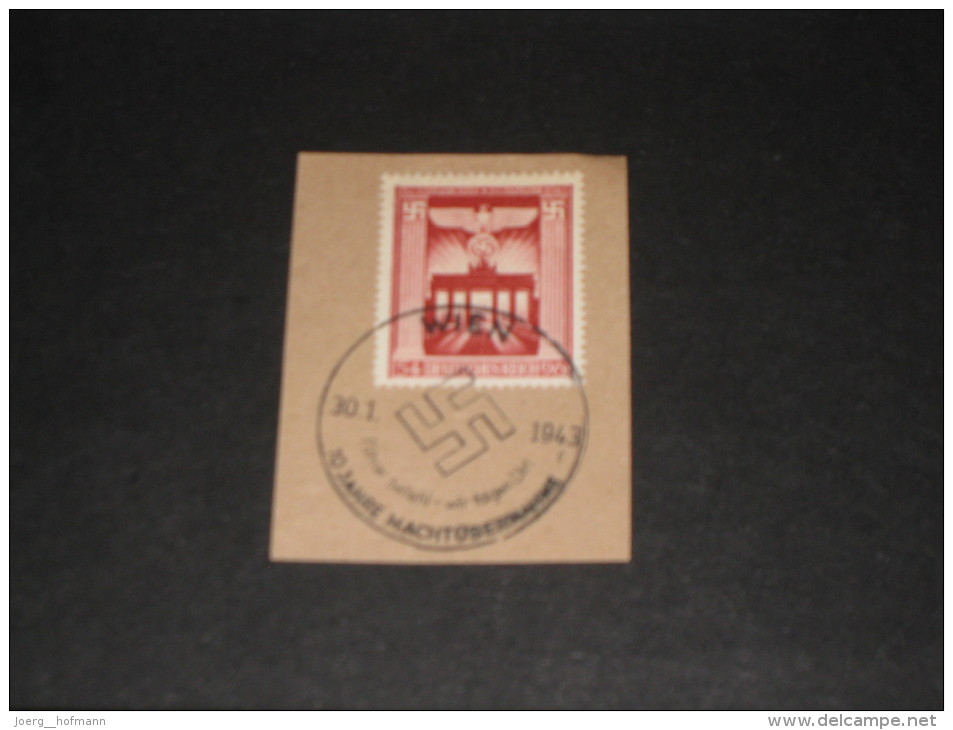 D-Reich Deutches Reich 3. Reich Werbestempel Sonderstempel 1943 Wien Jahre Machtübernahme - Maschinenstempel (EMA)