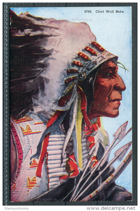 US Native American -  Chief Wolf Robe - Unclassified