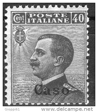 1912 Caso - Francobolli D´Italia Soprastampati 40 C - Egée (Caso)