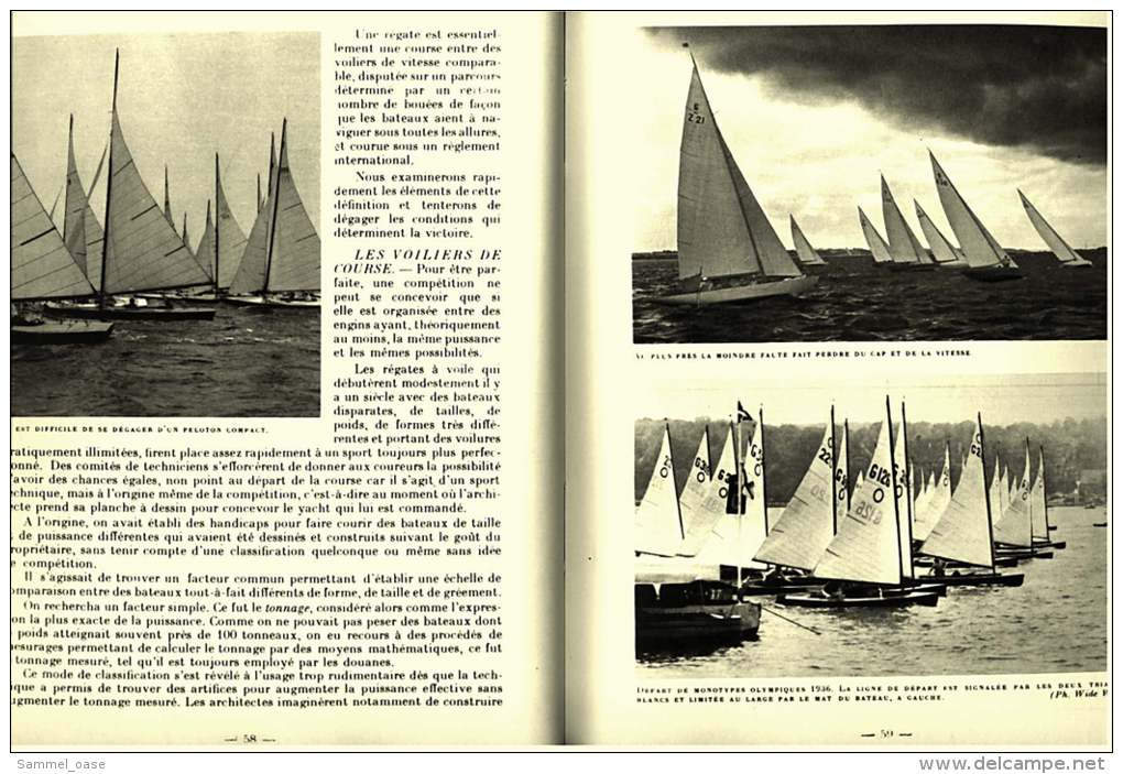 1950  Yachting  -  Visages De La Marine  -  Fachbuch über Segelschiffe  -  Von Jean Peytel - Schiffe