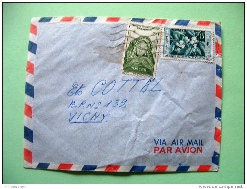 French West Africa 1958 Cover To France - Woman Of Mauritania - Coffee - Lettres & Documents