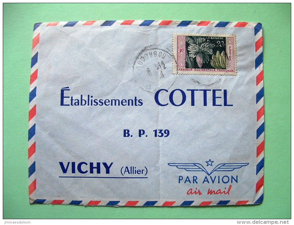 French West Africa - Upper Volta 1958 Cover To France - Bananas - Covers & Documents