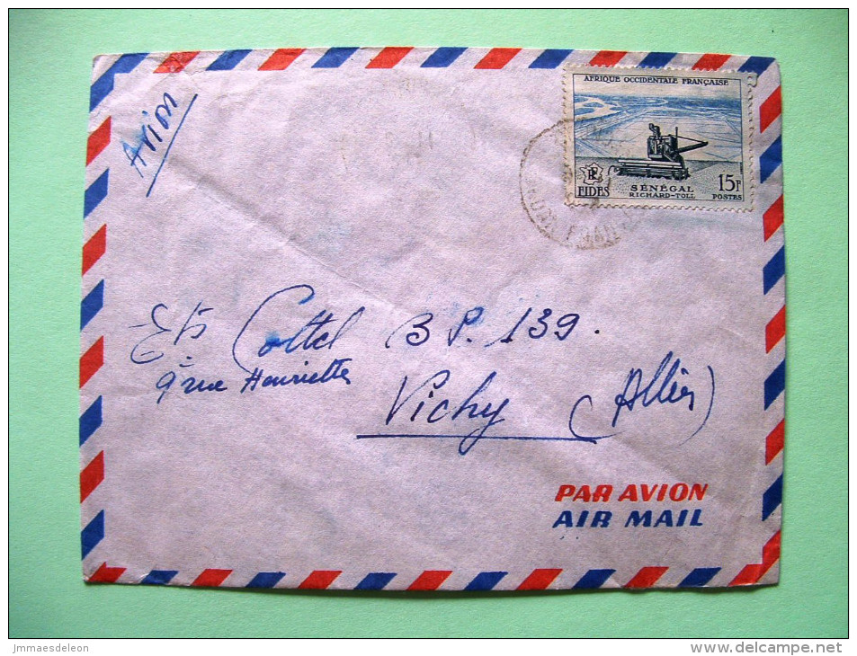 French West Africa - French Sudan - 1958 Cover To France - Agriculture Harvester - Brieven En Documenten
