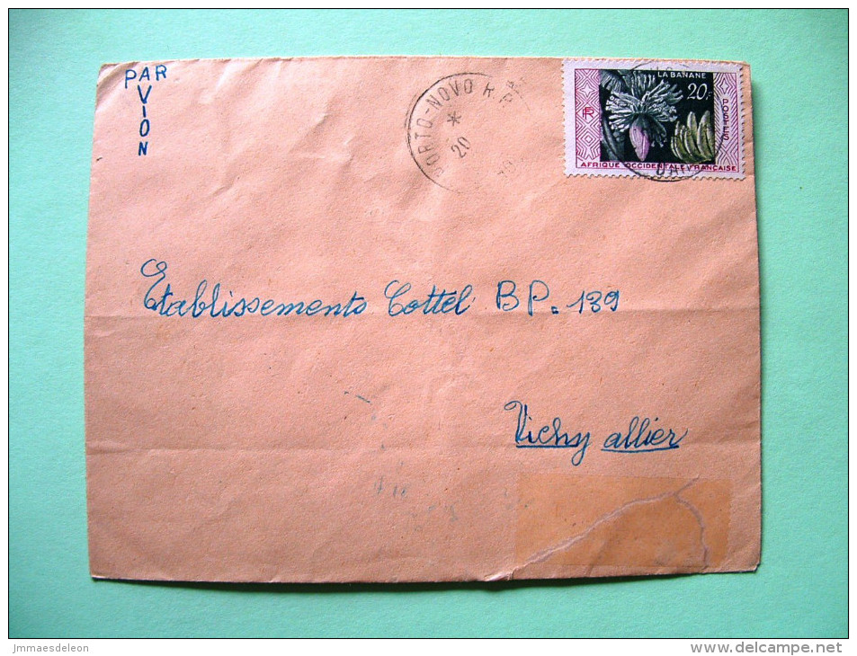 French West Africa - Dahomey - 1958 Cover To France - Bananas - Briefe U. Dokumente