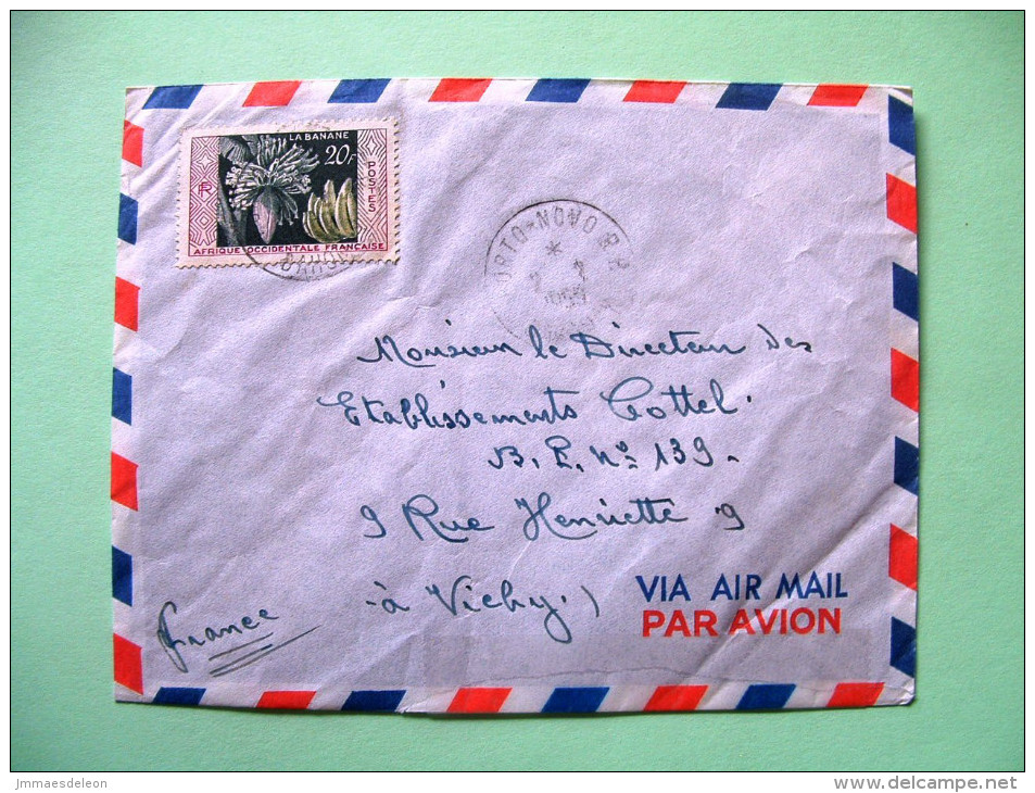 French West Africa - Dahomey - 1959 Cover To France - Bananas - Brieven En Documenten