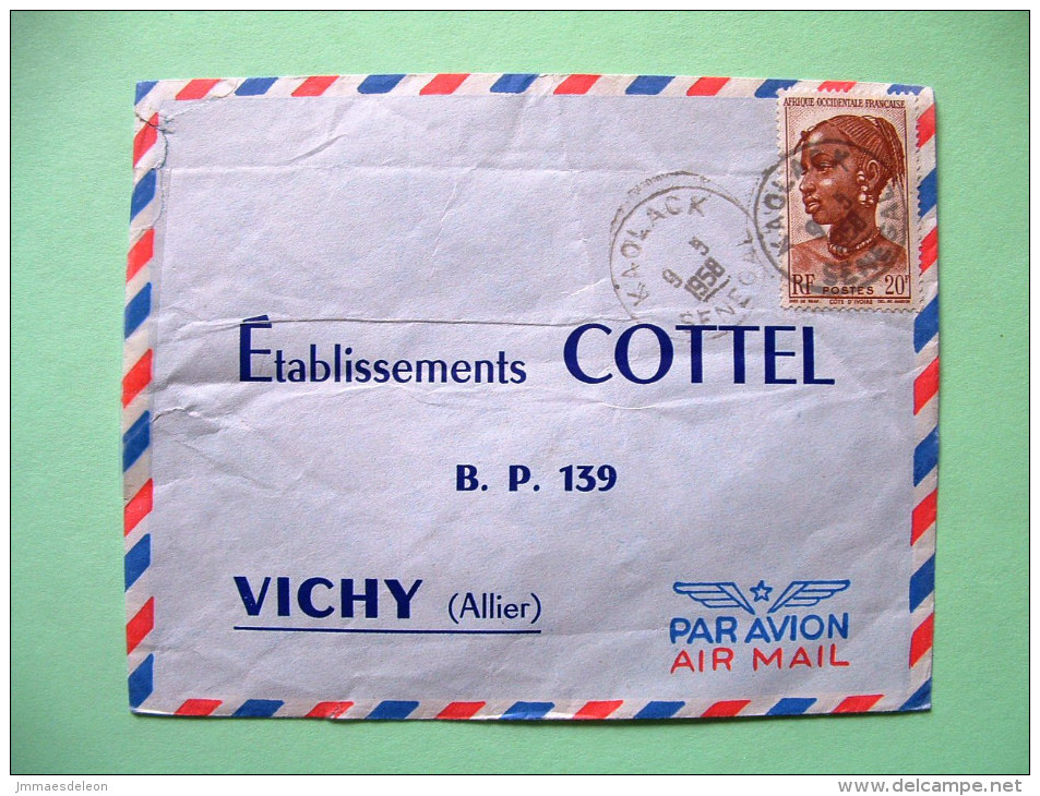 French West Africa - Senegal - 1958 Cover To France - Woman Of Ivory Coast - Brieven En Documenten