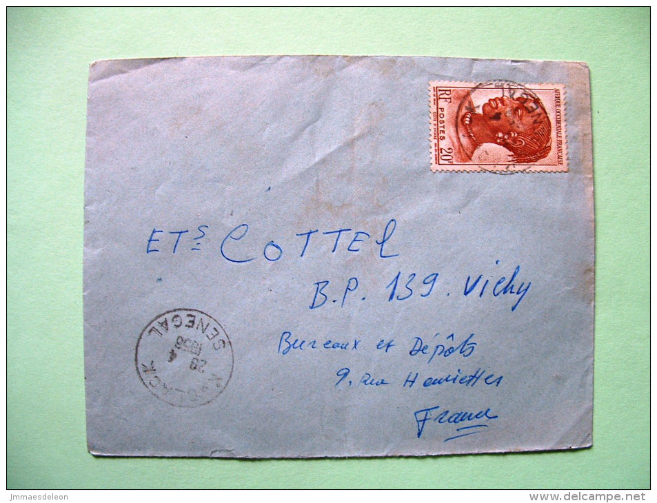 French West Africa - Senegal - 1958 Cover To France - Woman Of Ivory Coast - Covers & Documents