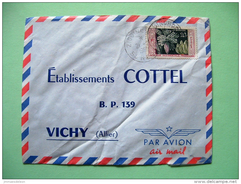 French West Africa - Senegal - 1959 Cover To France - Bananas - Briefe U. Dokumente